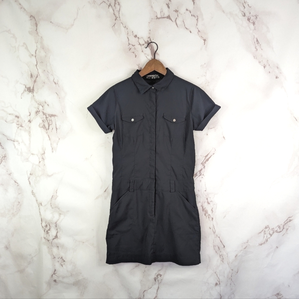 Nike Golf Dress 6 Small Women Snap Button Pocket Stretch Collar Polo Short Mini